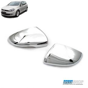 Golf 6 chromuoti veidrodelių gaubtai